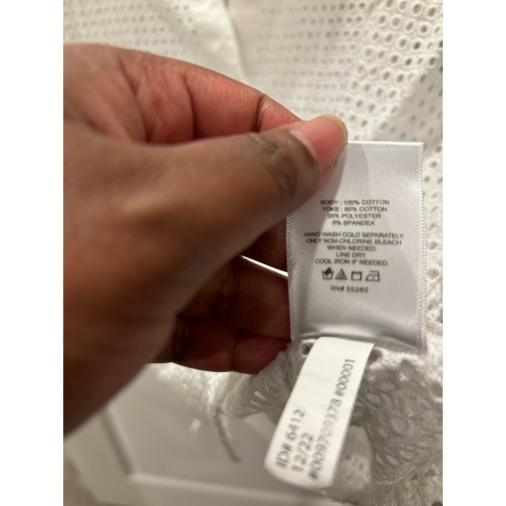 Express Circle Eyelet Button Up - image 4